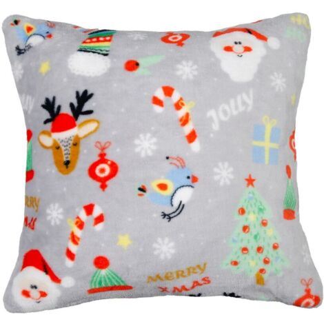 Cuscino natalizio Festive Pets Soft Grey 40x40