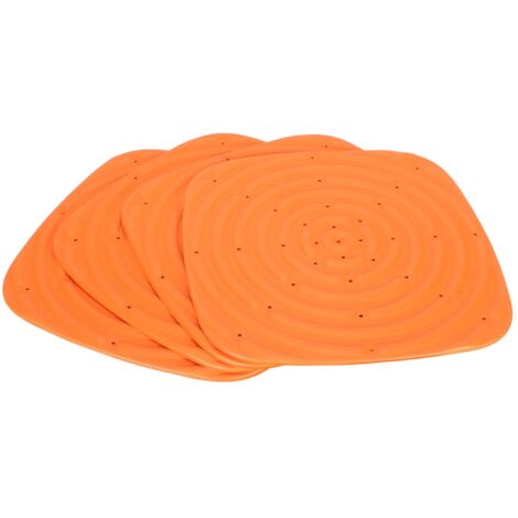 Cuscino nido per galline, scatola lavabile, tappetino riutilizzabile per lettiera, fodere per galline, arancione, 4 pezzi