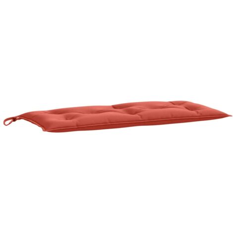 Cuscino Panca Giardino Rosso Mélange 100x50x7 cm Tessuto vidaXL