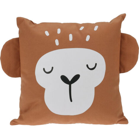 Cuscino per bambini a forma di scimmia 40x40 cm per bambini