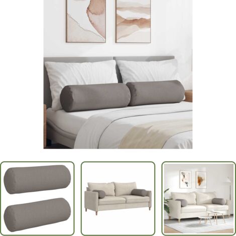 Cuscino per camere da letto -  Cuscini a rullo 2 pcs Talpa Ø 25 x 70 cm Tessuto