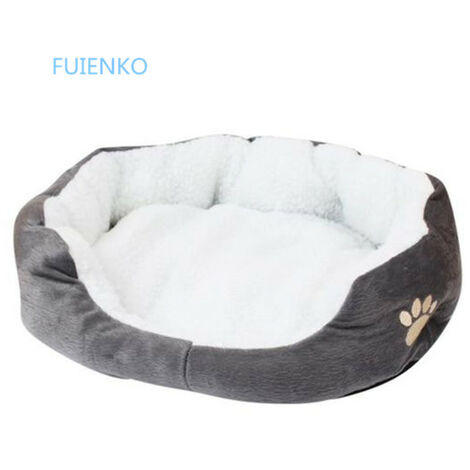 Cuscino per cuccia per cani di piccola taglia 60 x 50 cm in colore nero FUIENKO