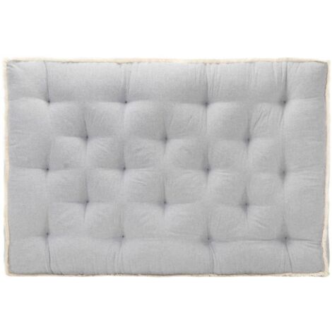 Cuscino per Divano in Pallet Grigio 120x80x10 cm vidaXL