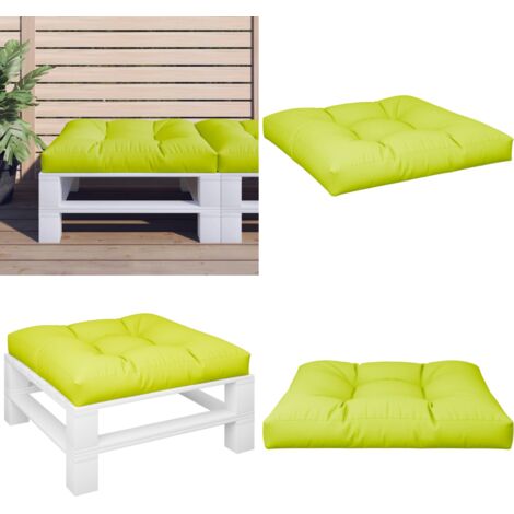 Cuscino per Divano Pallet Verde Brillante 80x80x12 cm - Cuscino per divano - Cuscino esterno