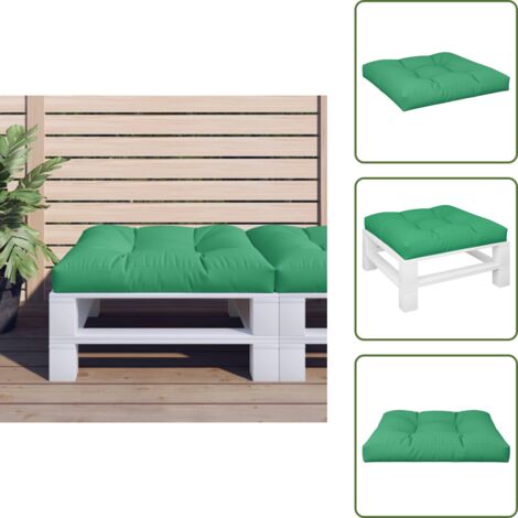 Cuscino per divano - vidaXL Cuscino per Pallet Verde 70x70x12 cm in Tessuto - Cuscino per soggiorno