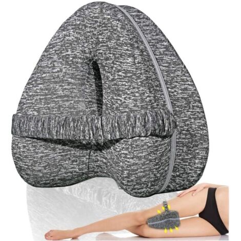 Cuscino per gambe e ginocchia per chi dorme di lato, cuscino ergonomico in memory foam, per chi dorme di lato, sostiene le gambe,