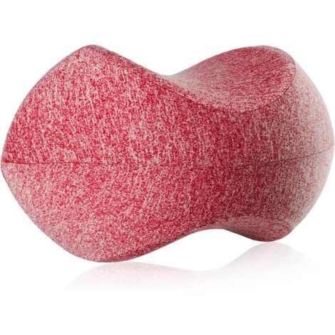 Cuscino per ginocchia, cuscino per gambe in memory foam per chi dorme su un fianco, ergonomico per dormire su un fianco, per gravidanza, fianchi, sciatica e sollievo dalle articolazioni (rosso)