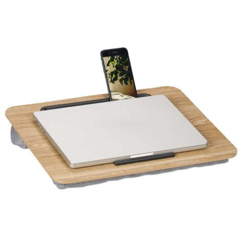 Cuscino per laptop con porta cellulare