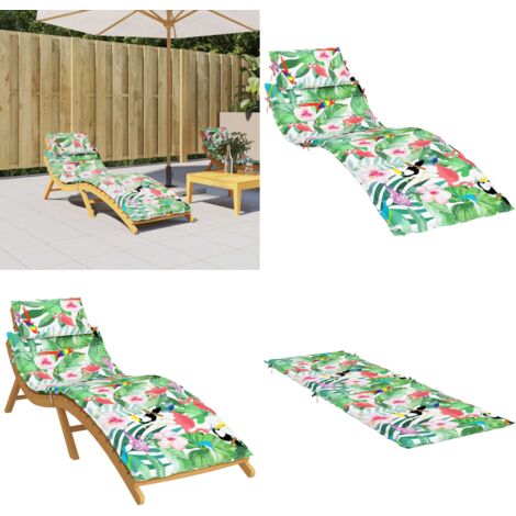 Cuscino per Lettino Multicolore in Tessuto Oxford - Cuscino da patio - Cuscino per lettino