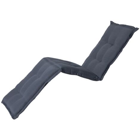 Cuscino per lettino prendisole "Jesolo" in cotone naturale -Grigio
