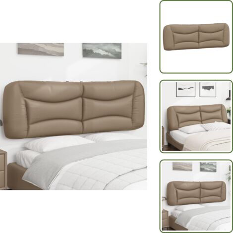Cuscino per letto - vidaXL Cuscino Testiera Hvar Cappuccino 160 cm in Similpelle -