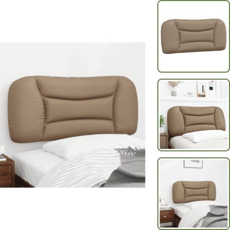 Cuscino per letto - vidaXL Cuscino Testiera Hvar Cappuccino 80 cm in Similpelle - Cuscino per schiena