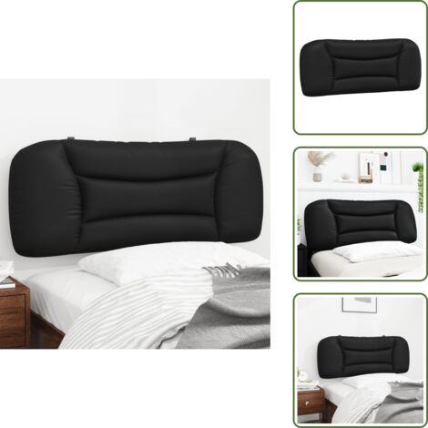 Cuscino per letto - vidaXL Cuscino Testiera Hvar Nero 100 cm in Similpelle -