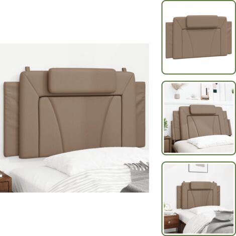 Cuscino per letto - vidaXL Cuscino Testiera Viana Cappuccino 100 cm in Similpelle -
