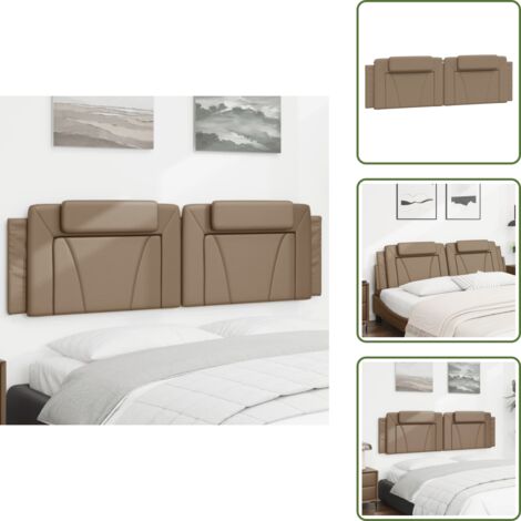 Cuscino per letto - vidaXL Cuscino Testiera Viana Cappuccino 180 cm in Similpelle -