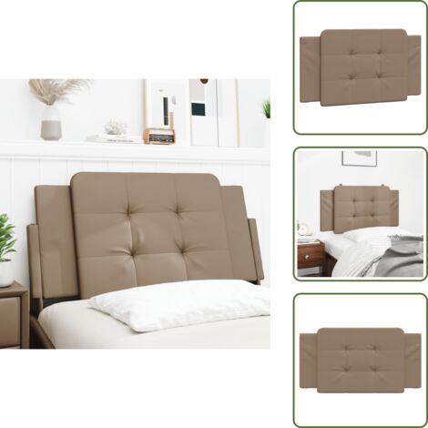 Cuscino per letto - vidaXL Cuscino Testiera Zadar Cappuccino 100 cm in Similpelle -