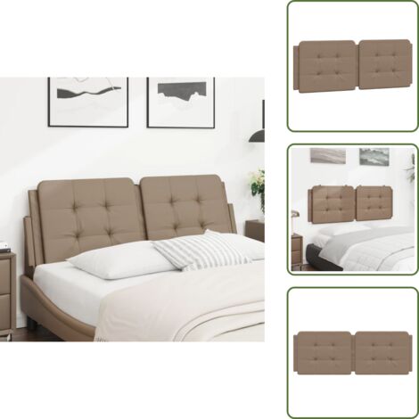 Cuscino per letto - vidaXL Cuscino Testiera Zadar Cappuccino 120 cm in Similpelle -