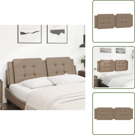 Cuscino per letto - vidaXL Cuscino Testiera Zadar Cappuccino 160 cm in Similpelle -