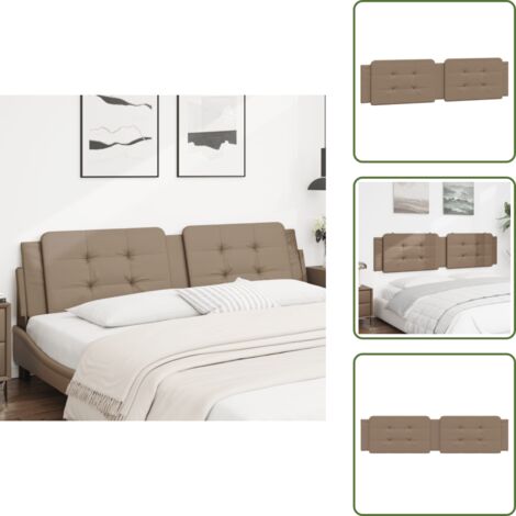 Cuscino per letto - vidaXL Cuscino Testiera Zadar Cappuccino 200 cm in Similpelle -