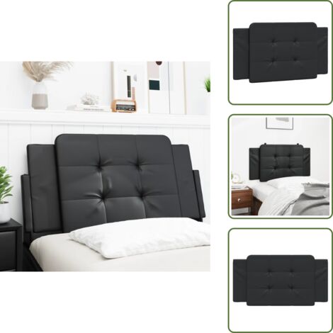 Cuscino per letto - vidaXL Cuscino Testiera Zadar Nero 100 cm in Similpelle -