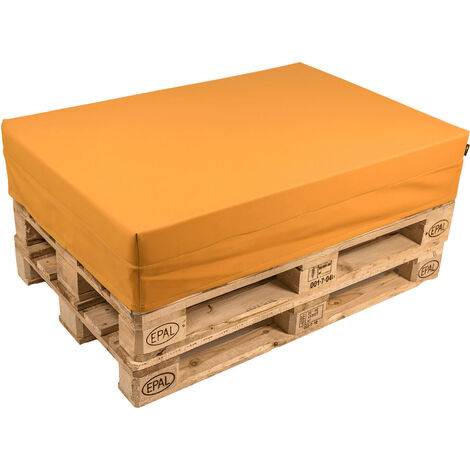 Cuscino per Pallet 120x80 cm in Similpelle Pomodone Arancione