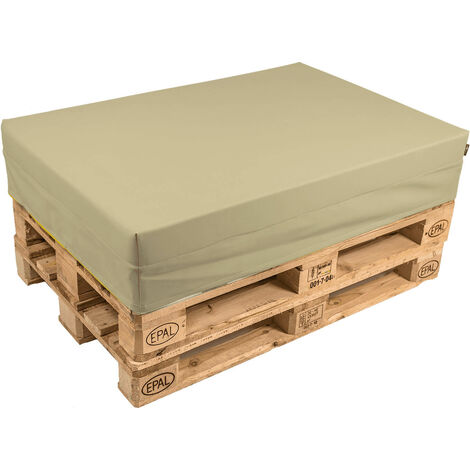Cuscino per Pallet 120x80 cm in Similpelle Pomodone Sabbia