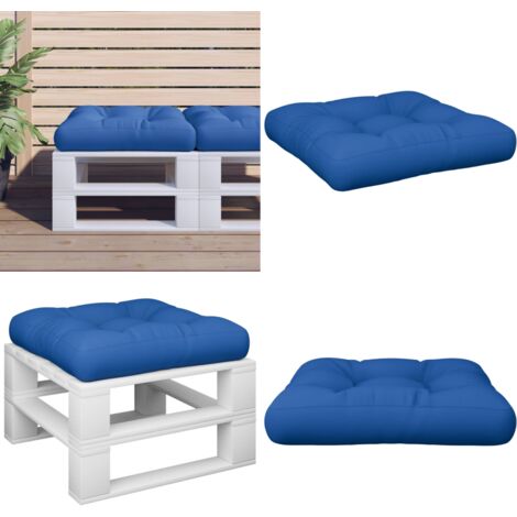 Cuscino per Pallet Blu Reale in Tessuto - Cuscino da giardino - Cuscino per esterno