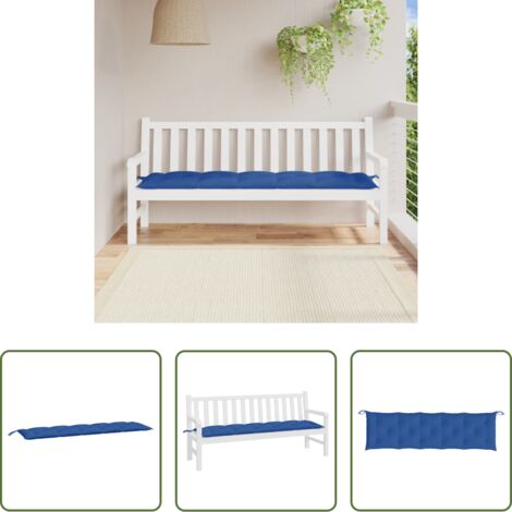 Cuscino per panca -  Cuscino per Panca Blu 180x50x7 cm in Tessuto Oxford