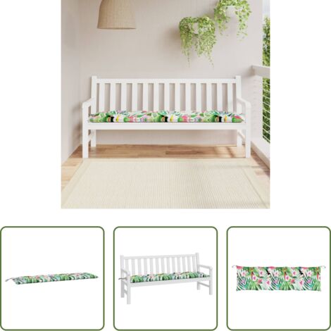 Cuscino per panca -  Cuscino per Panca Multicolore 180x50x7 cm Tessuto Oxford