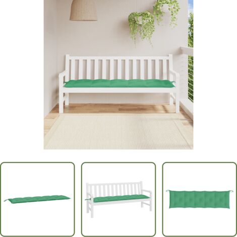 Cuscino per panca -  Cuscino per Panca Verde 180x50x7 cm in Tessuto Oxford