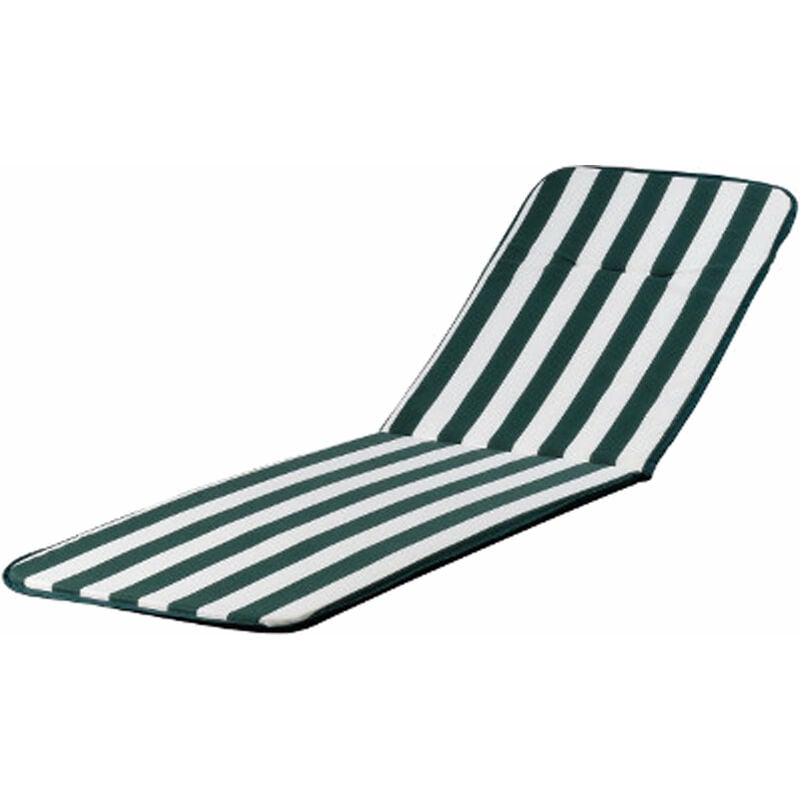 Cuscino per poltrone sdraio sedie da giardino schienale alto e prolunga Action Relax - White/Green