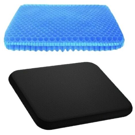Cuscino per sedia in gel, cuscino per sedia da ufficio con rivestimento antiscivolo, traspirante, antidolorifico