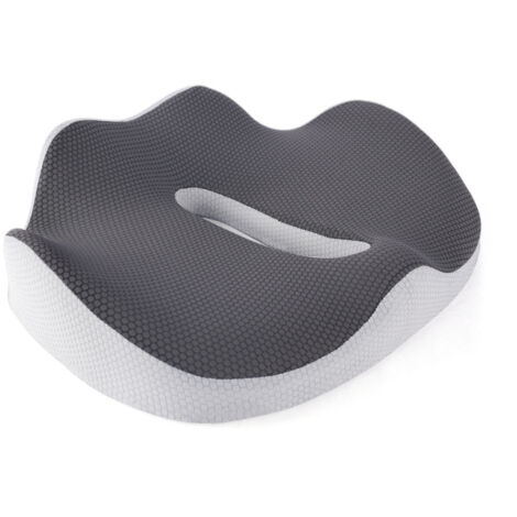 Cuscino per sedie a rotelle, ufficio, cucina, giochi o sedili per auto con memory foam per alleviare il dolore al coccige, alla sciatica, alla schiena, alle gambe e alle emorroidi.