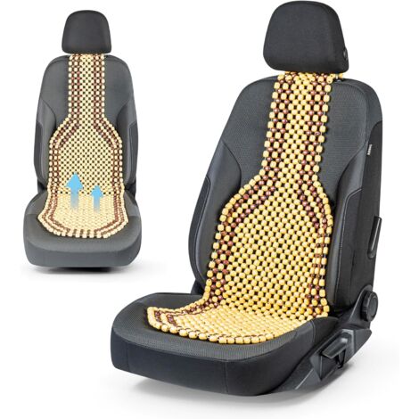 Cuscino per sedile con perline di legno, cuscino per sedile con sfere di legno, cuscino per sedile auto in legno per massaggi