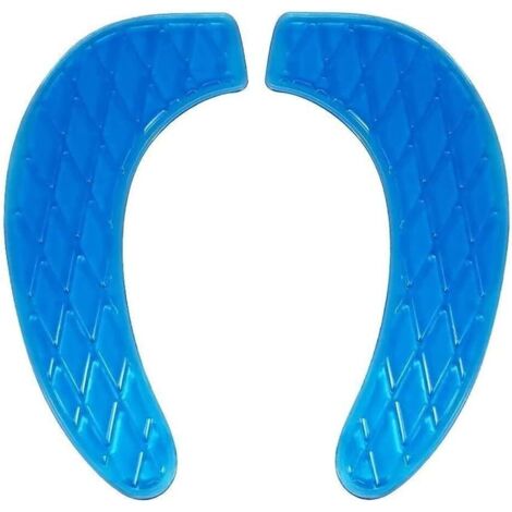 Cuscino per sedile WC in gel, tappetino universale portatile lavabile per coperchio del serbatoio morbido con design autoadesivo riutilizzabile, per sedili WC da bagno di casa