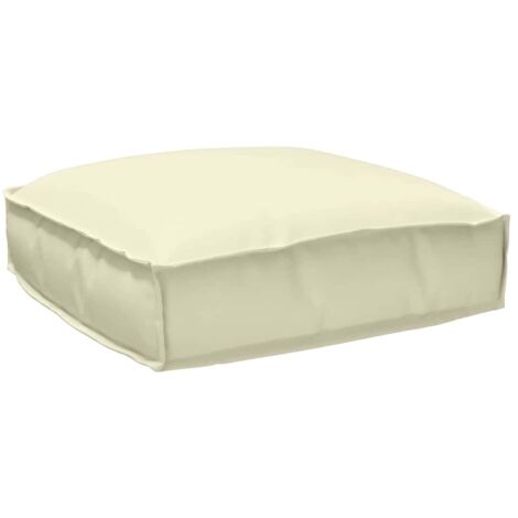 Cuscino per seduta pallet Crema 50 x 50 x 12 cm Tessuto Oxford vidaXL