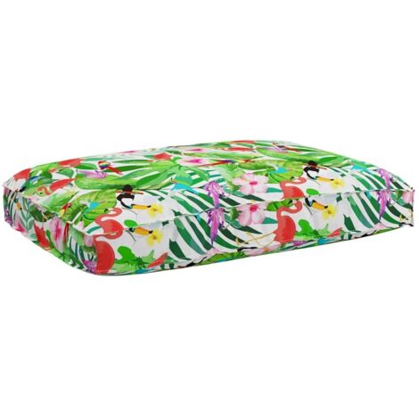 Cuscino per seduta pallet Floreale Multicolore 120 x 80 x 12 cm vidaXL