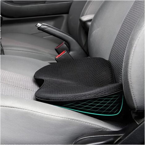 Cuscino per seggiolino auto, coprisedile per cuscino per seggiolino auto, protezione per sedia in memory foam, coprisedile antiscivolo per auto, per la maggior parte delle auto (nero)