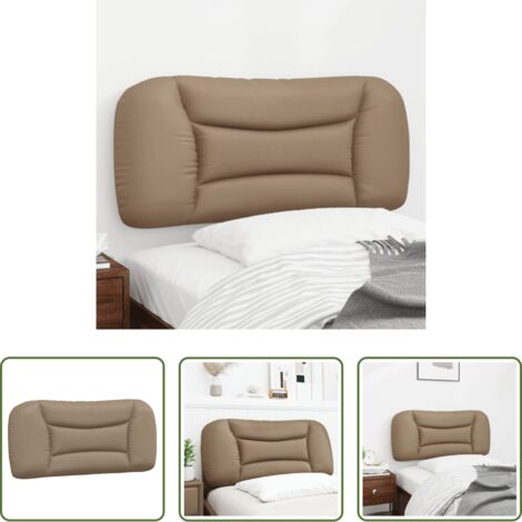 Cuscino per testa -  Cuscino Testiera Hvar Cappuccino 80 cm in Similpelle