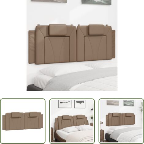 Cuscino per testa -  Cuscino Testiera Viana Cappuccino 120 cm in Similpelle