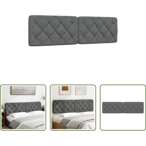 Cuscino per testiera -  Cuscino Testiera Grigio Scuro 180 cm in Tessuto
