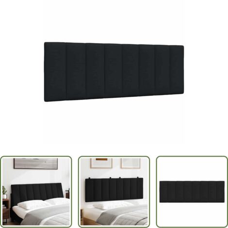 Cuscino per testiera -  Cuscino Testiera Hanko Nero 120 cm in Tessuto