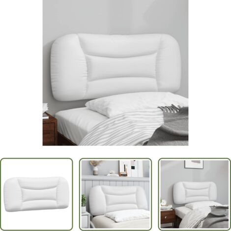 Cuscino per testiera -  Cuscino Testiera Hvar Bianco 80 cm in Similpelle
