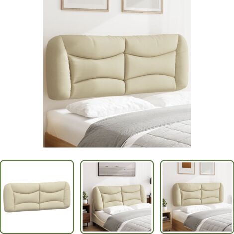 Cuscino per testiera -  Cuscino Testiera Hvar Crema 120 cm in Tessuto