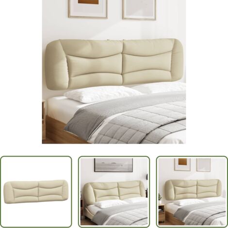 Cuscino per testiera -  Cuscino Testiera Hvar Crema 180 cm in Tessuto