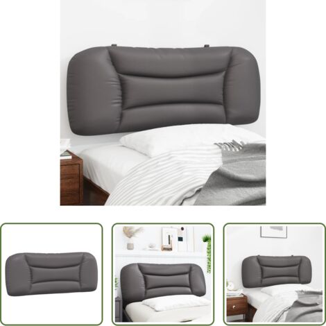 Cuscino per testiera -  Cuscino Testiera Hvar Grigio 100 cm in Similpelle