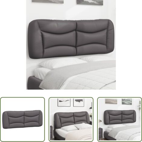 Cuscino per testiera -  Cuscino Testiera Hvar Grigio 120 cm in Similpelle