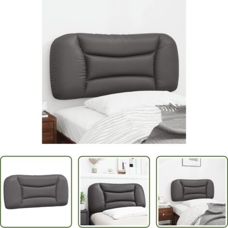 Cuscino per testiera -  Cuscino Testiera Hvar Grigio 90 cm in Similpelle