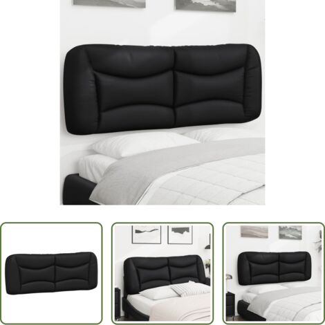 Cuscino per testiera -  Cuscino Testiera Hvar Nero 120 cm in Similpelle