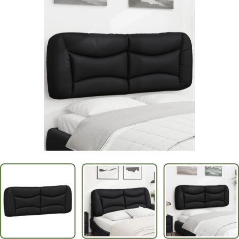 Cuscino per testiera -  Cuscino Testiera Hvar Nero 140 cm in Similpelle